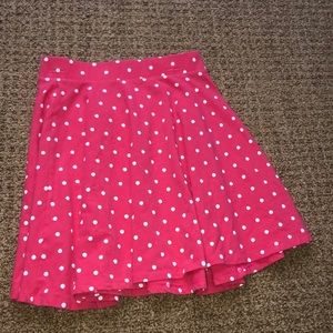 polka dot shirt skirt